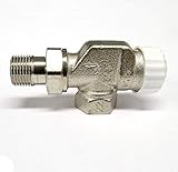 Heimeier Thermostat-Heizkörperventil V-exakt II 1/2' Axialform 3710-02.000 Silber